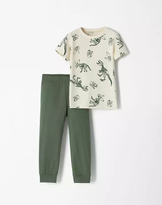 Pijama Sunshine Niño Verde Militar