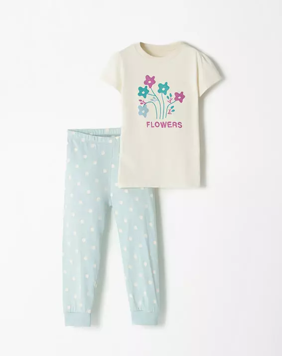 Pijama Sunshine Niña Azul Estampado